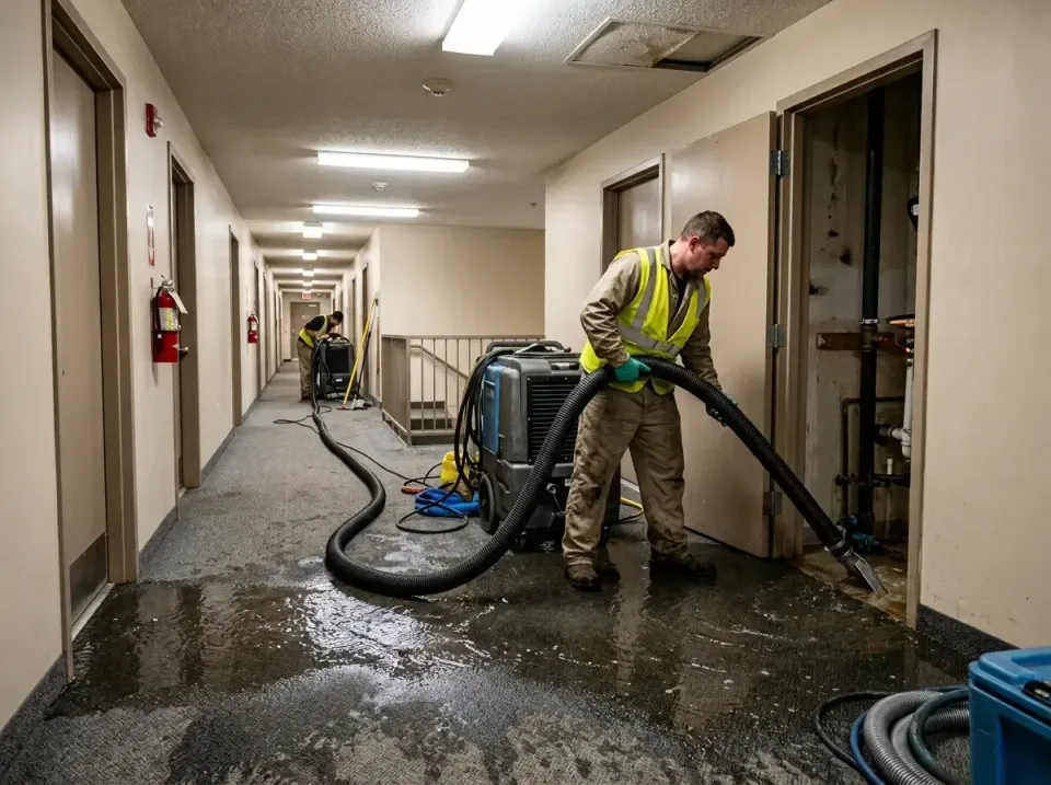 multi-unit-apartment-hallway-f-005 — frequently asked questions, Emergency Burst Pipe Water Extraction & Removal in Sun Vall…